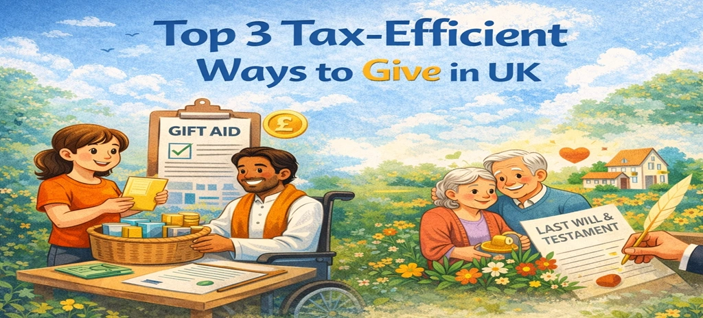 Top 3 Tax-Efficient Ways to Give in UK