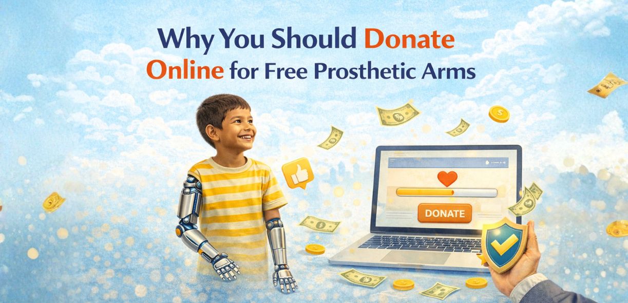 Why You Should Donate Online for Free Prosthetic Arms
