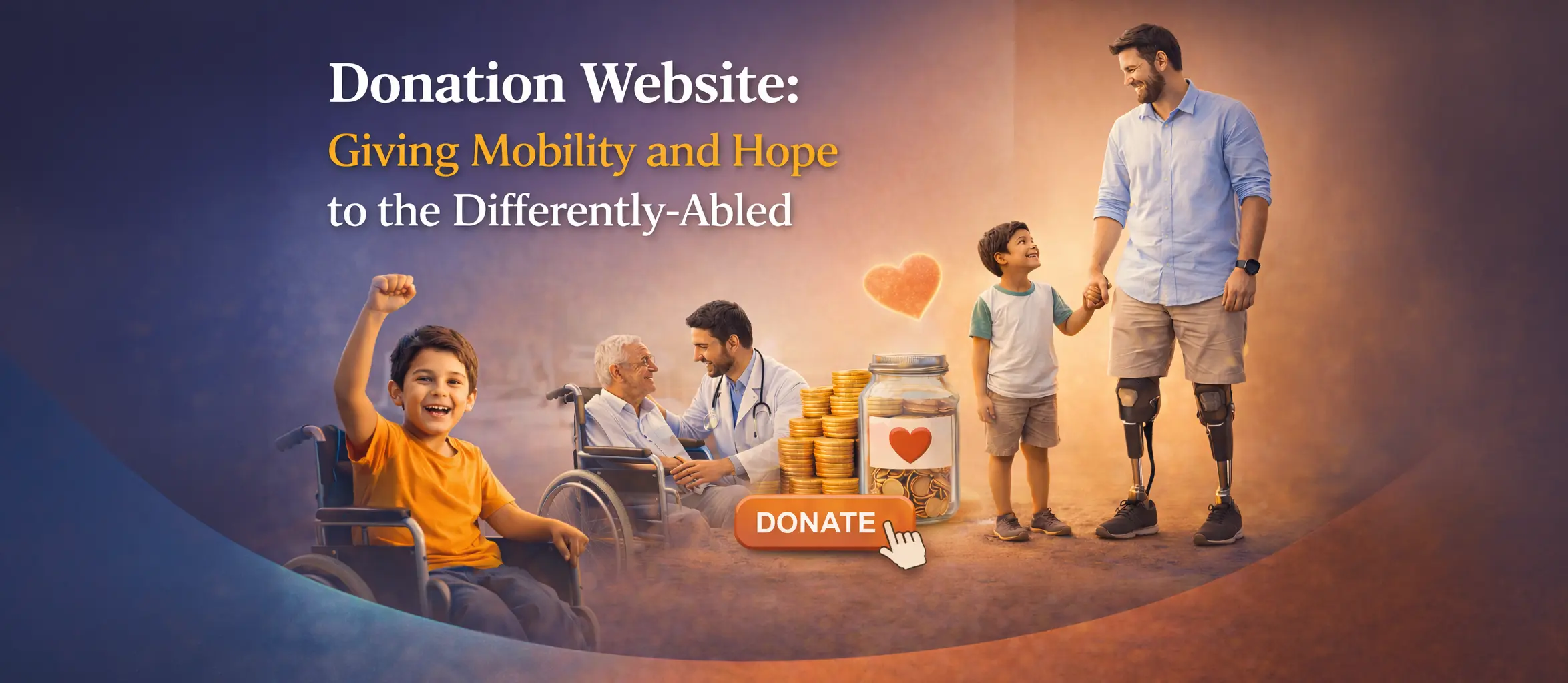 Donation Website: Giving Mobility and Hope to the Differently-Abled