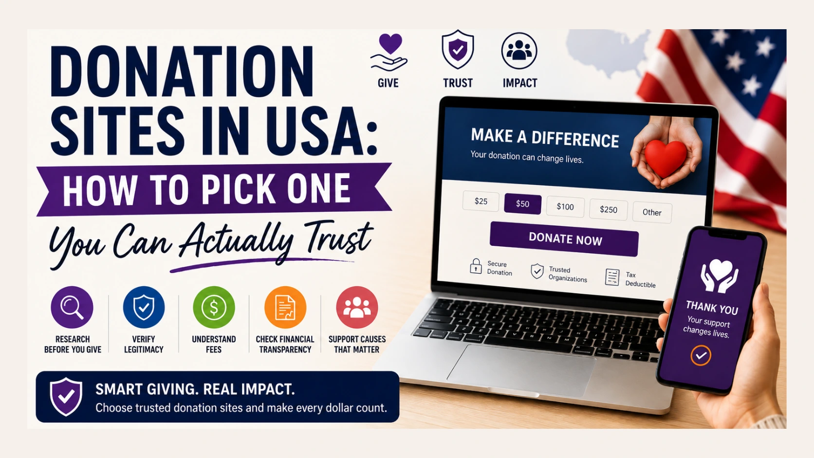 Donation Sites in USA: How to Pick One You Can Actually Trust