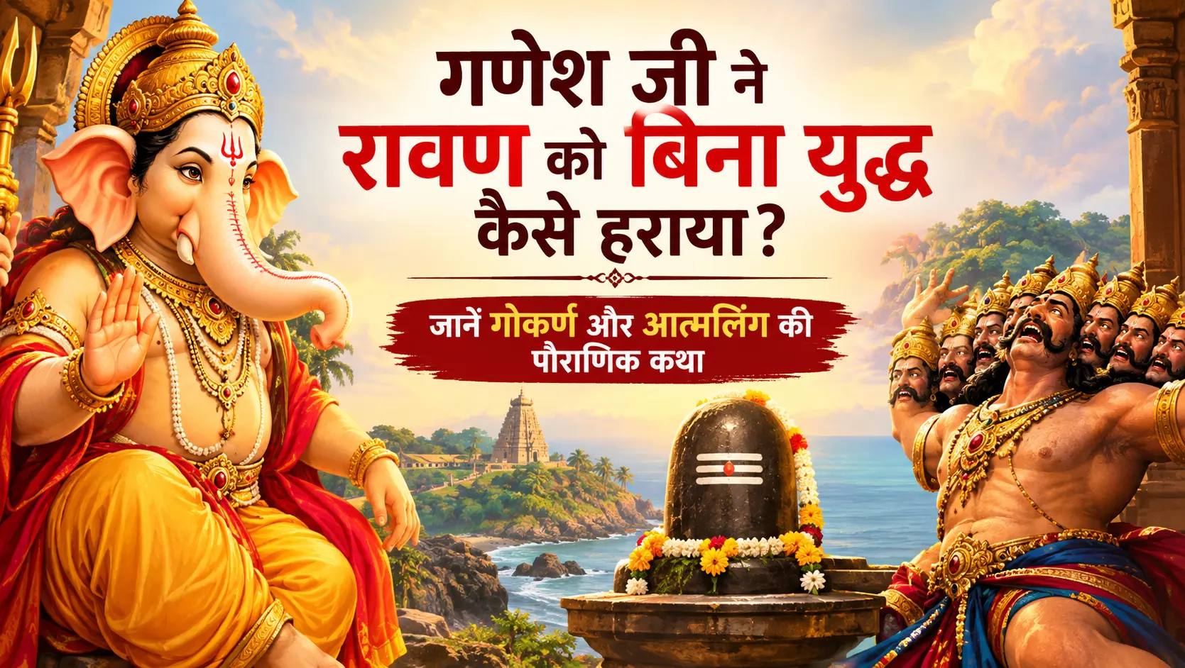 गणेश जी ने रावण को बिना युद्ध कैसे हराया? जानें गोकर्ण और आत्मलिंग की पौराणिक कथा